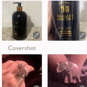 16 Oz Conditioner+RARE Sterling 925 puffed elephant ring Adj